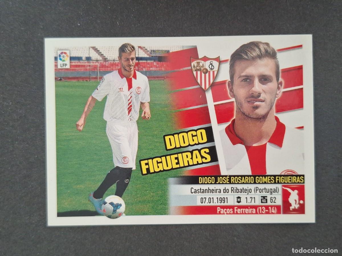 Cromos de f&uacute;tbol: L5 DIOGO FIGUEIRAS SEVILLA F. C. COLOCA LIGA ESTE 2013 2014 13 14 NUNCA PEGADO SIN PEGAR