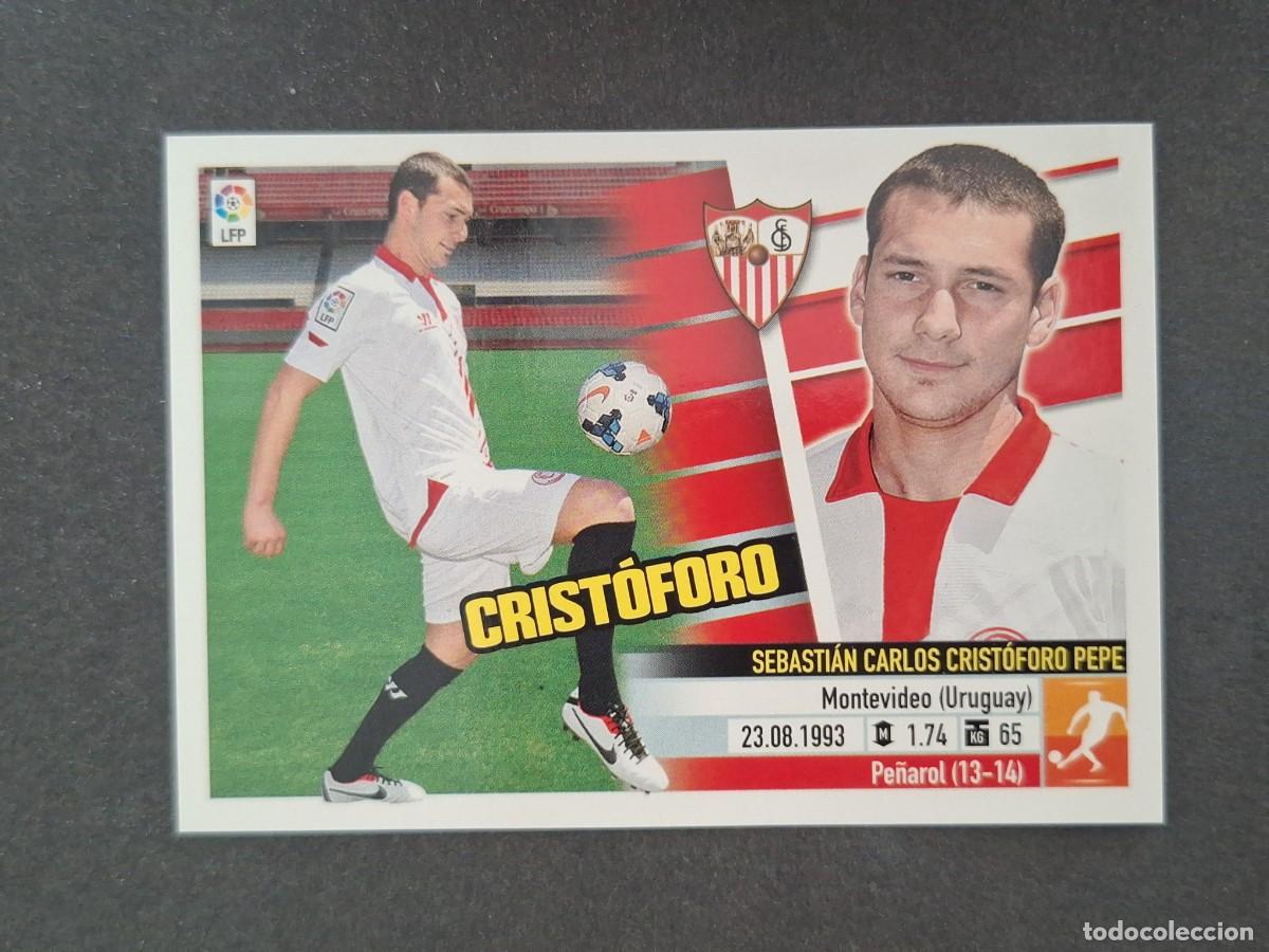 Cromos de f&uacute;tbol: L5 CRISTOFORO SEVILLA F. C. COLOCA LIGA ESTE 2013 2014 13 14 NUNCA PEGADO SIN PEGAR