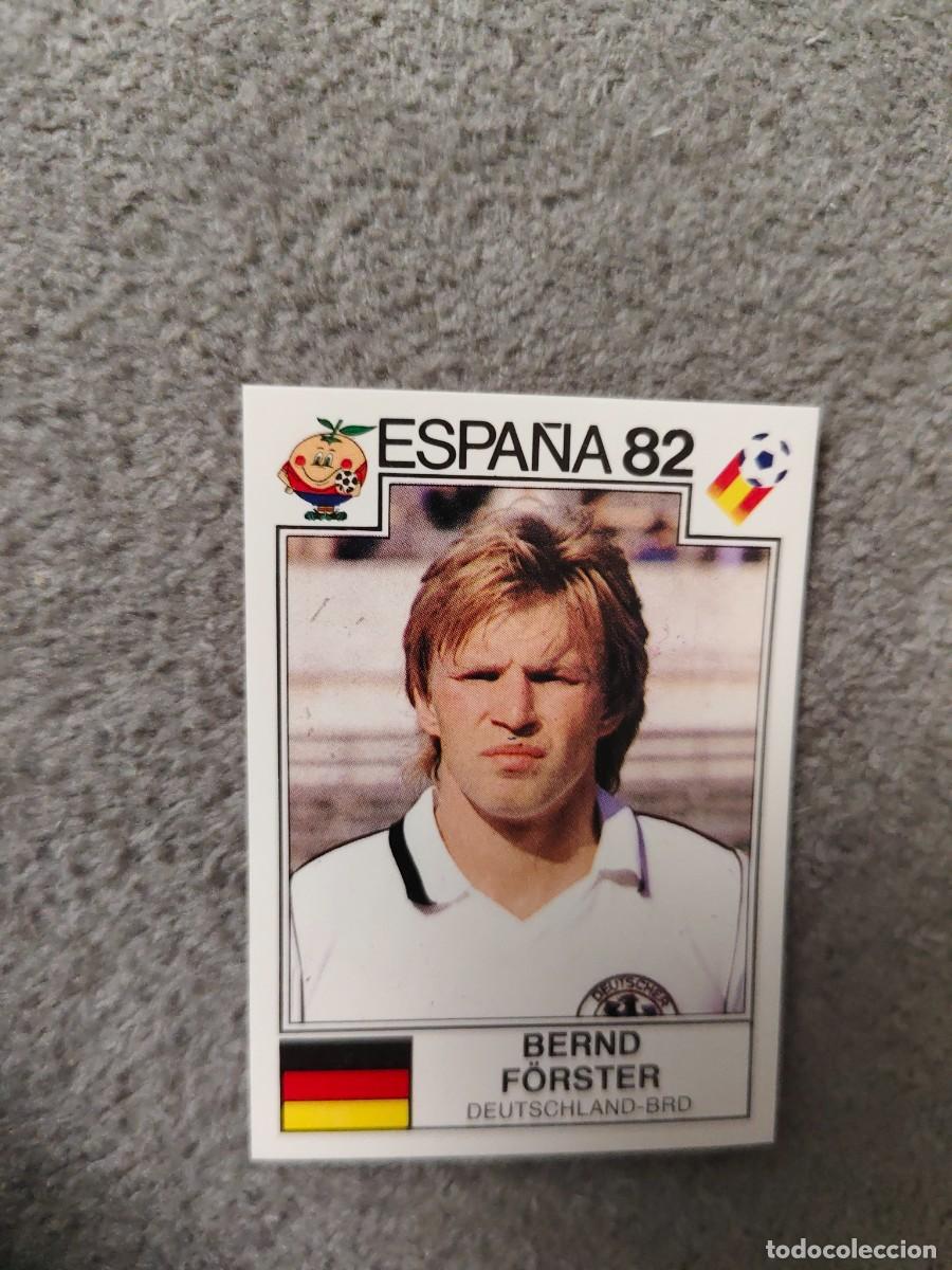 Cromos de f&uacute;tbol: 148 WORLD CUP STORY PANINI BERND FORSTER (ALEMANIA) - MUNDIAL 1982 82 -- MUNDIAL SONRICS AAJ