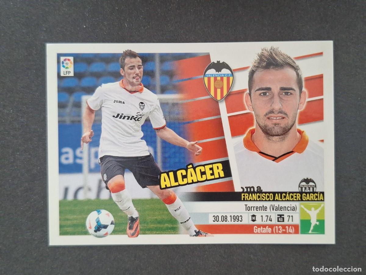 Cromos de f&uacute;tbol: L5 ALCACER VALENCIA C. F. COLOCA LIGA ESTE 2013 2014 13 14 NUNCA PEGADO SIN PEGAR