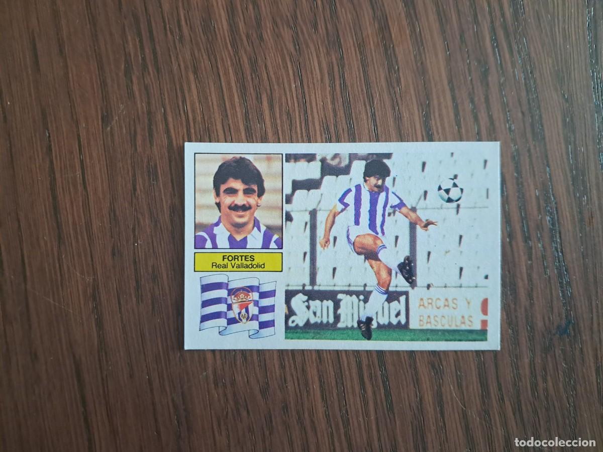 Fu&szlig;ball-Sticker: cromo de futbol, ediciones Este, liga 82-83, Fortes,&uacute;ltimos fichajes n&ordm; 16,Real Valladolid,sin pegar