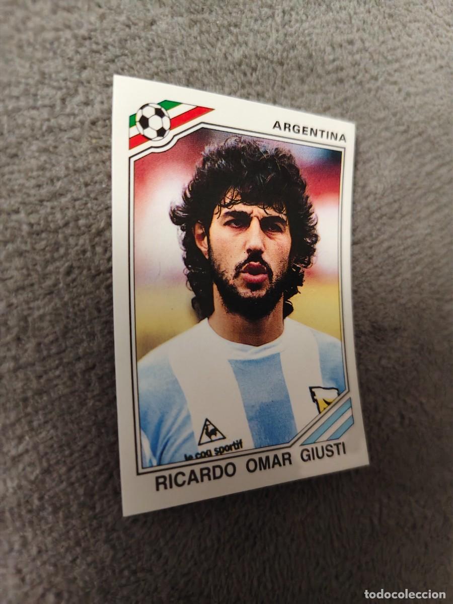 Cartes &agrave; collectionner de Football: 167 WORLD CUP STORY PANINI RICARDO OMAR GIUSTI (ARGENTINA) - MUNDIAL 1986 86 -- MUNDIAL SONRICS AAJ