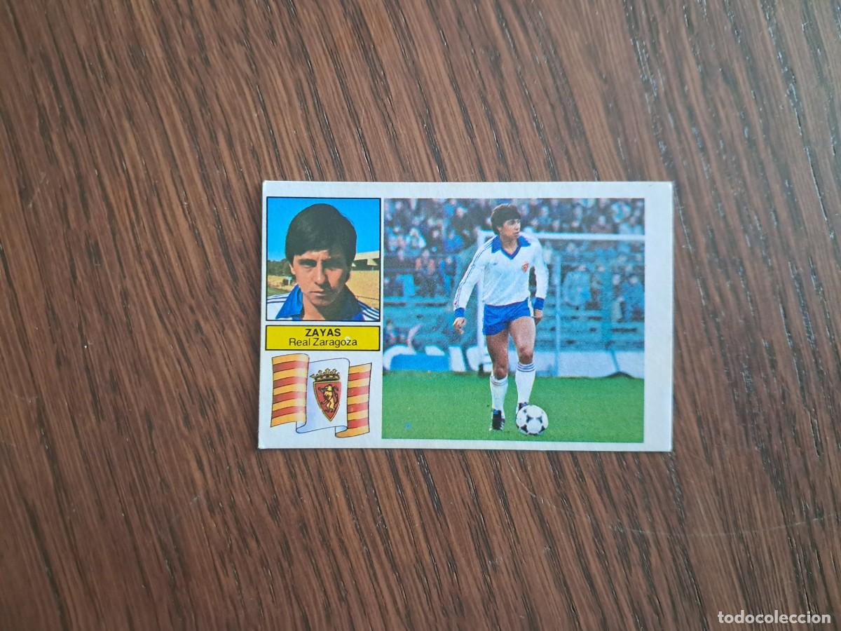 Fu&szlig;ball-Sticker: cromo de futbol, ediciones Este, liga 82-83, Zayas, Real Zaragoza, sin pegar.