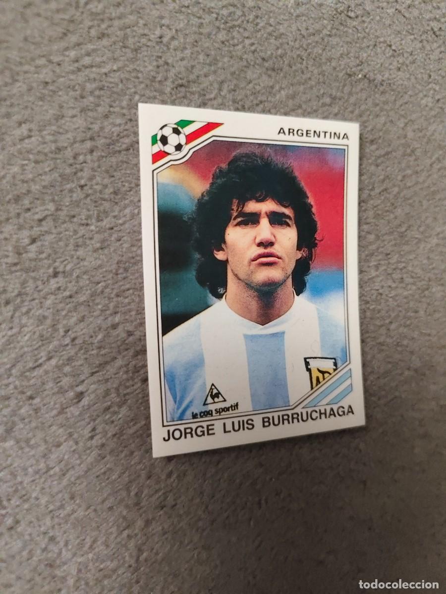 Cartes &agrave; collectionner de Football: 172 WORLD CUP STORY PANINI JORGE LUIS BURRUCHAGA (ARGENTINA) - MUNDIAL 1986 86 -- MUNDIAL SONRICS AA