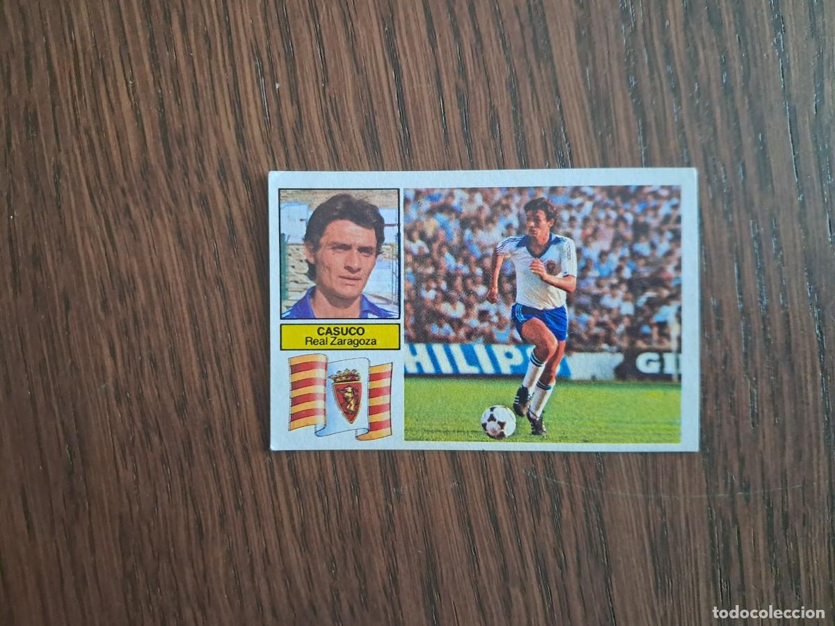 Fu&szlig;ball-Sticker: cromo de futbol, ediciones Este, liga 82-83, Casuco, Real Zaragoza, sin pegar.