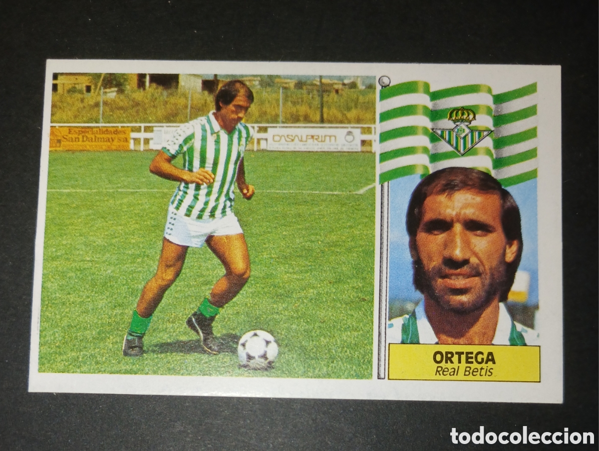 Cromos de f&uacute;tbol: Ortega, Betis, Real Betis, Liga 86/87, Ediciones Este, 1986, 1987, Cromo f&uacute;tbol, Sin pegar