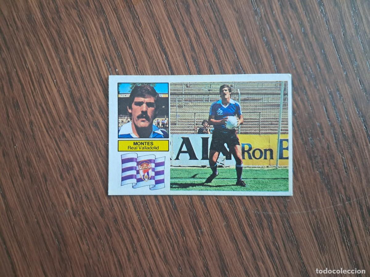 Cromos de f&uacute;tbol: cromo de futbol, ediciones Este, liga 82-83, Montes, Real Valladolid, sin pegar.
