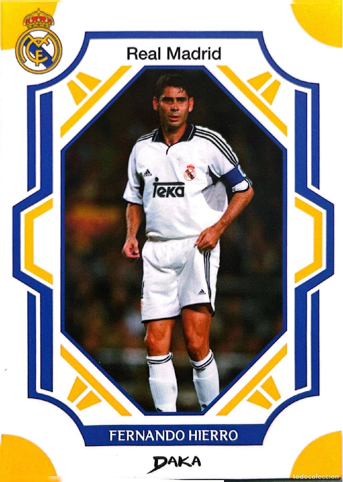 Cromos de f&uacute;tbol: Cromo Fernando Hierro Real Madrid C.F. Daka Top Audience 2025-2026