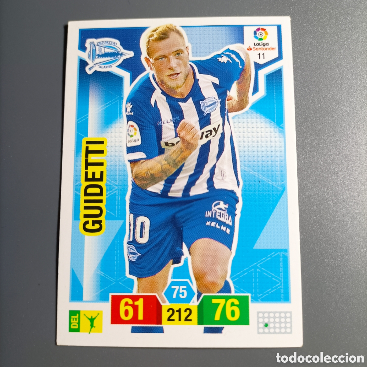 Fu&szlig;ball-Sticker: ADRENALYN. LIGA 2018-2019 (ALAVES) №11 GUIDETTI