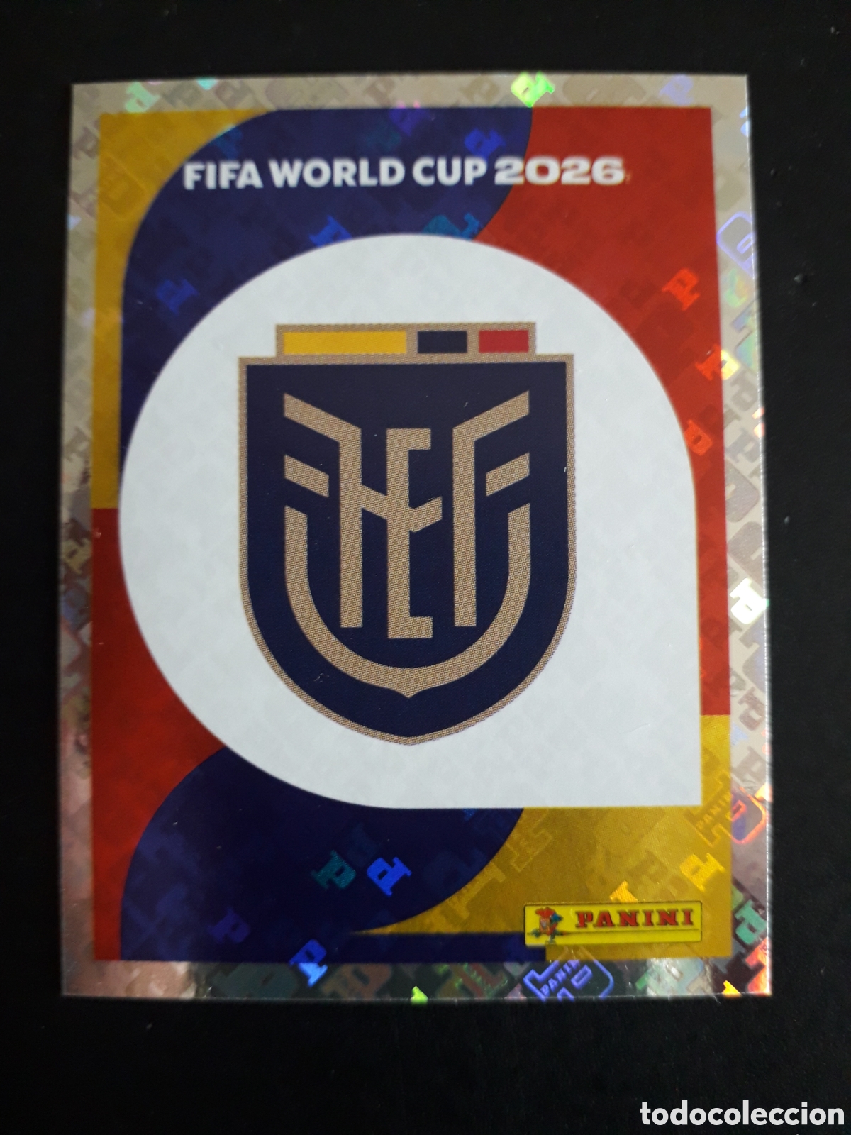 Fu&szlig;ball-Sticker: ESCUDO ECUADOR ECU 1 MUNDIAL F&Uacute;TBOL 2026 FIFA WORLD CUP PANINI SIN PEGAR PEDIDO M&Iacute;NIMO 3&euro;