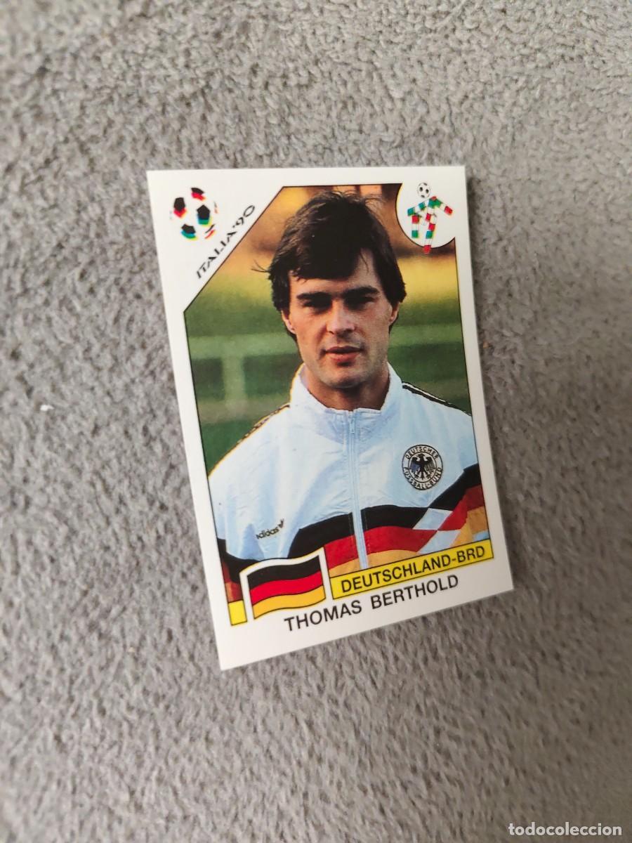 Fu&szlig;ball-Sticker: 196 WORLD CUP STORY PANINI THOMAS BERTHOLD (ALEMANIA) - MUNDIAL 1990 90 -- MUNDIAL SONRICS AAJ