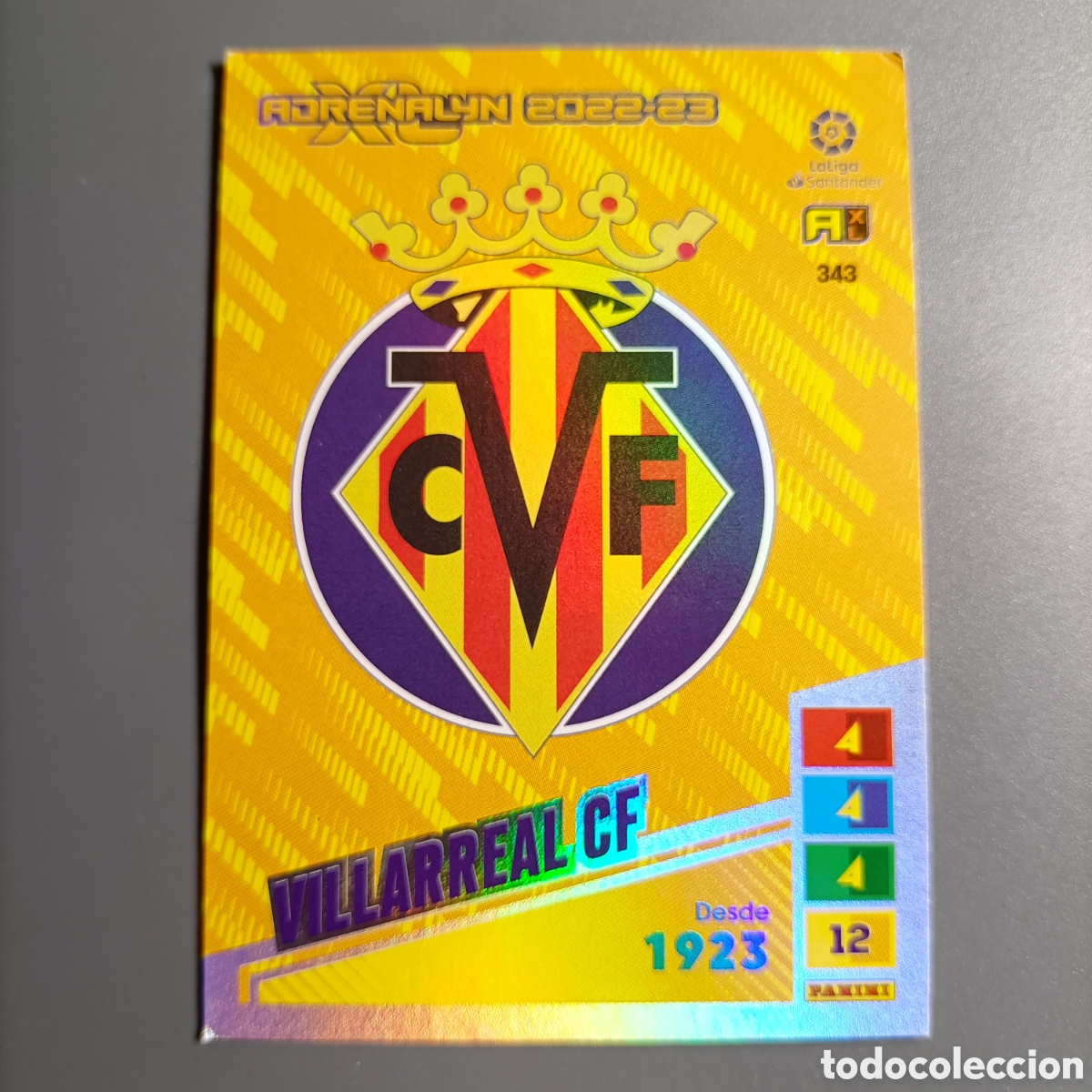 Fu&szlig;ball-Sticker: ADRENALYN. LIGA 2022-2023 (VILLARREAL) №343 ESCUDO