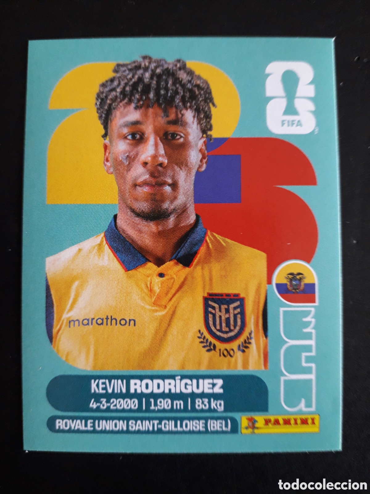 Fu&szlig;ball-Sticker: RODR&Iacute;GUEZ ECUADOR ECU 19 MUNDIAL F&Uacute;TBOL 2026 FIFA WORLD CUP PANINI SIN PEGAR PEDIDO M&Iacute;NIMO 3&euro;
