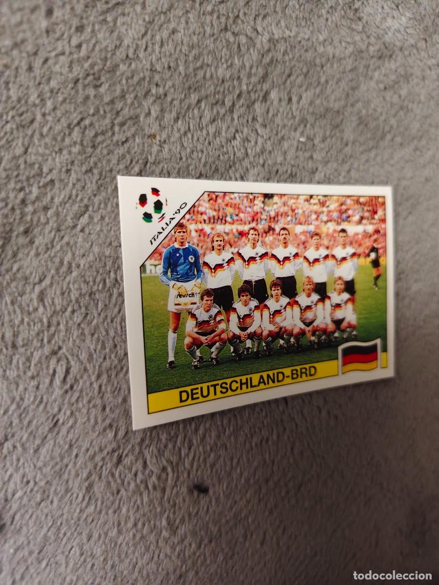 Fu&szlig;ball-Sticker: 203 WORLD CUP STORY PANINI DEUTSCHLAND-ALEMANIA TEAM - MUNDIAL 1990 90 -- MUNDIAL SONRICS AAJ