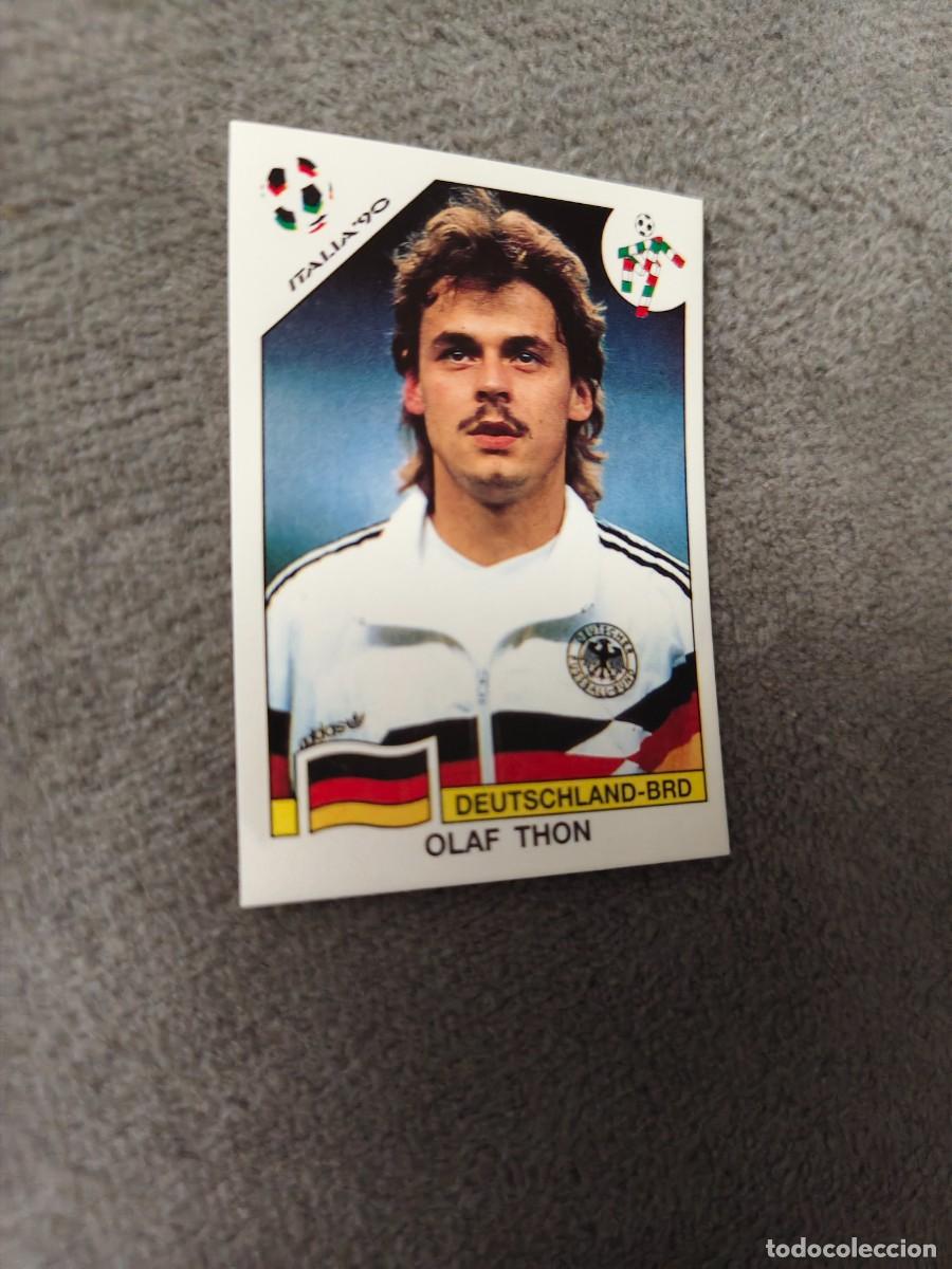 Fu&szlig;ball-Sticker: 205 WORLD CUP STORY PANINI OLAF THON (ALEMANIA) - MUNDIAL 1990 90 -- MUNDIAL SONRICS AAJ