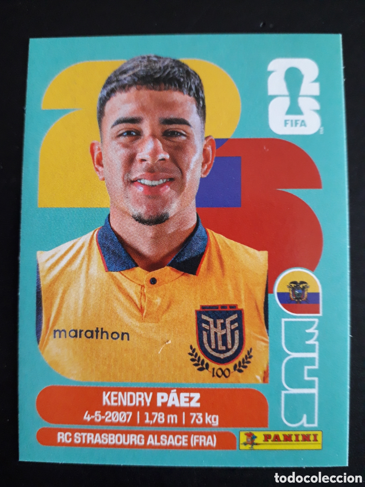 Fu&szlig;ball-Sticker: P&Aacute;EZ ECUADOR ECU 11 MUNDIAL F&Uacute;TBOL 2026 FIFA WORLD CUP PANINI SIN PEGAR PEDIDO M&Iacute;NIMO 3&euro;