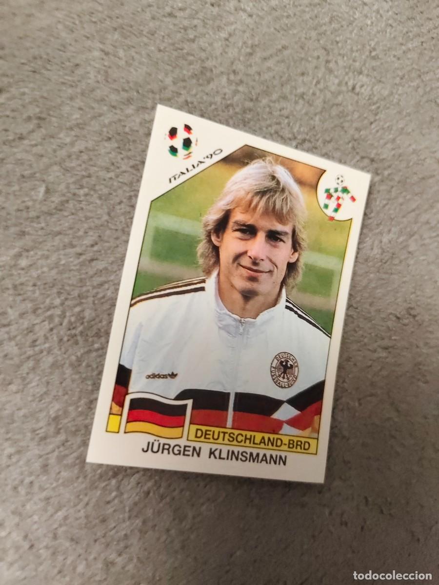 Figurine di Calcio: 210 WORLD CUP STORY PANINI JURGEN KLINSMANN (ALEMANIA) - MUNDIAL 1990 90 -- MUNDIAL SONRICS AAJ