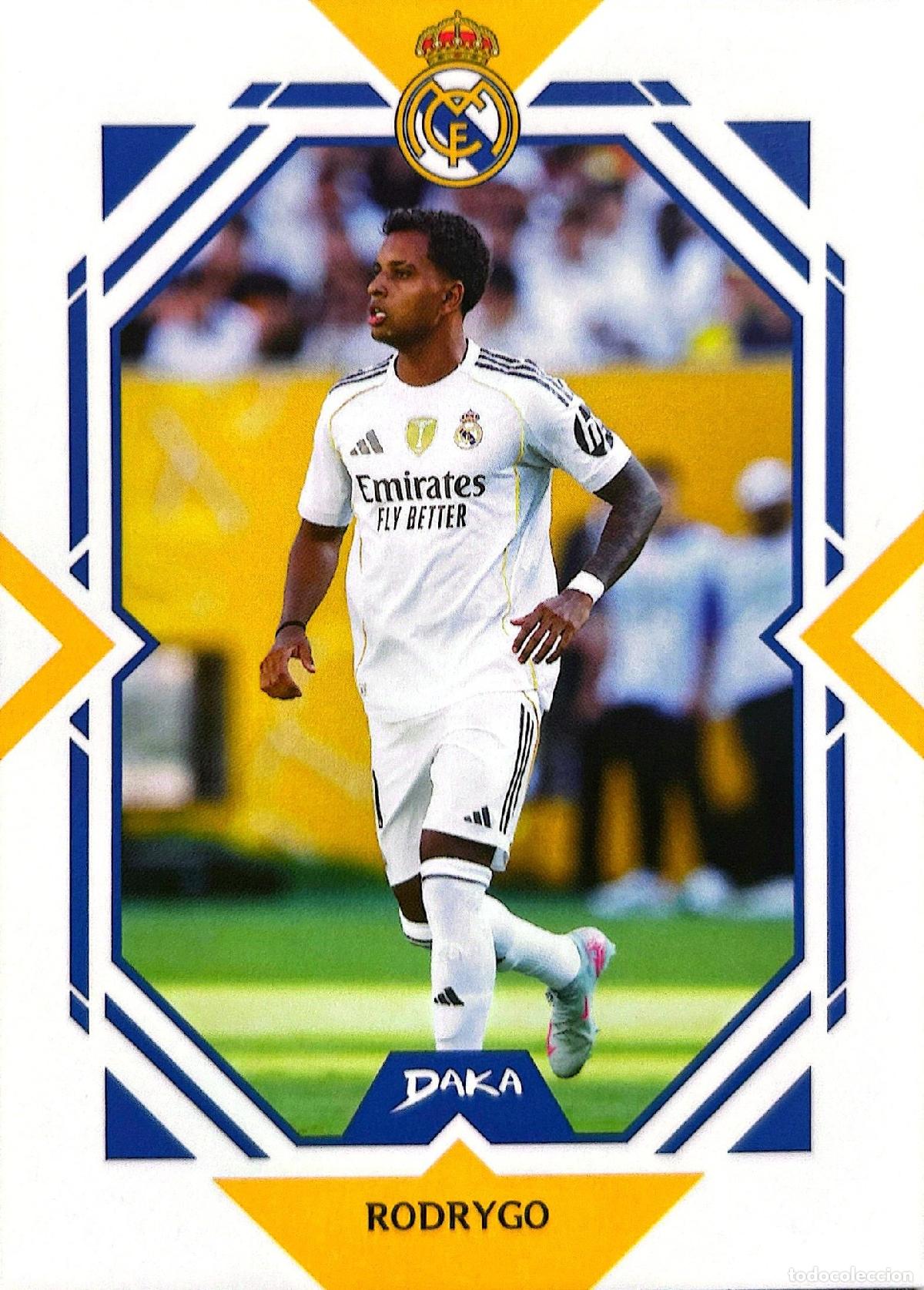 Cromos de f&uacute;tbol: Cromo Rodrygo Real Madrid C.F. Daka Top Audience 2025-2026