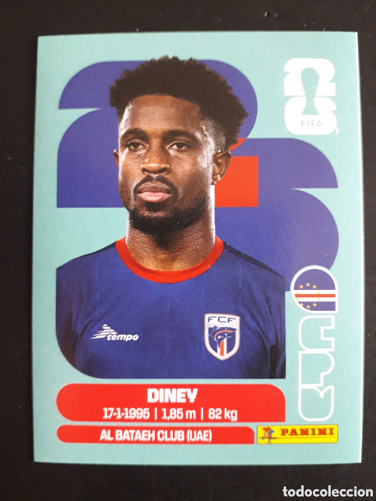 Cromos de f&uacute;tbol: DINEY CABO VERDE CPV 5 MUNDIAL F&Uacute;TBOL 2026 FIFA WORLD CUP PANINI SIN PEGAR PEDIDO M&Iacute;NIMO 3&euro;
