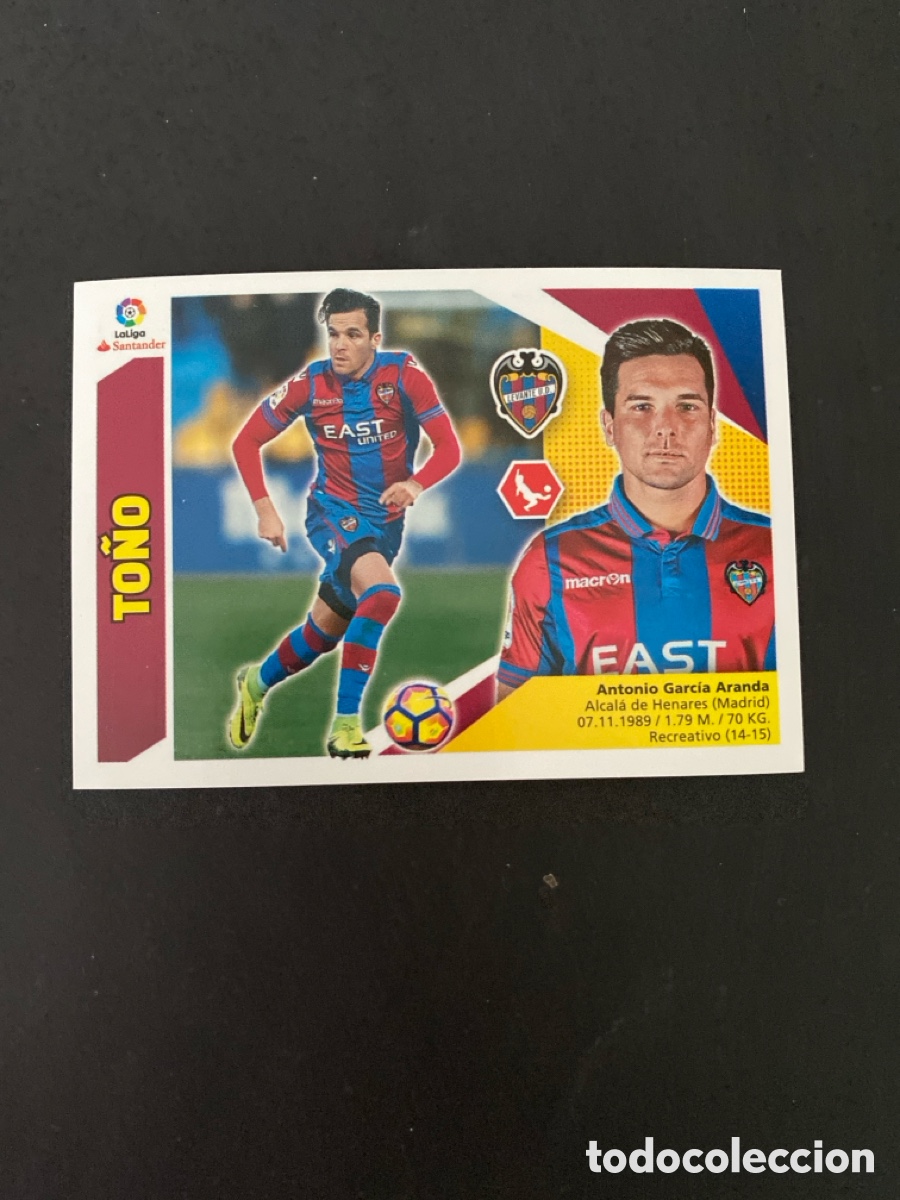 Cromos de f&uacute;tbol: Cromo liga 17/18 Levante UD N* 7A