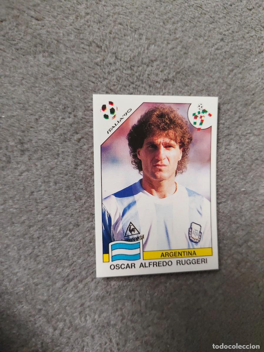 Cromos de f&uacute;tbol: 213 WORLD CUP STORY PANINI OSCAR ALFREDO RUGGERI (ARGENTINA) - MUNDIAL 1990 90 -- MUNDIAL SONRICS AA