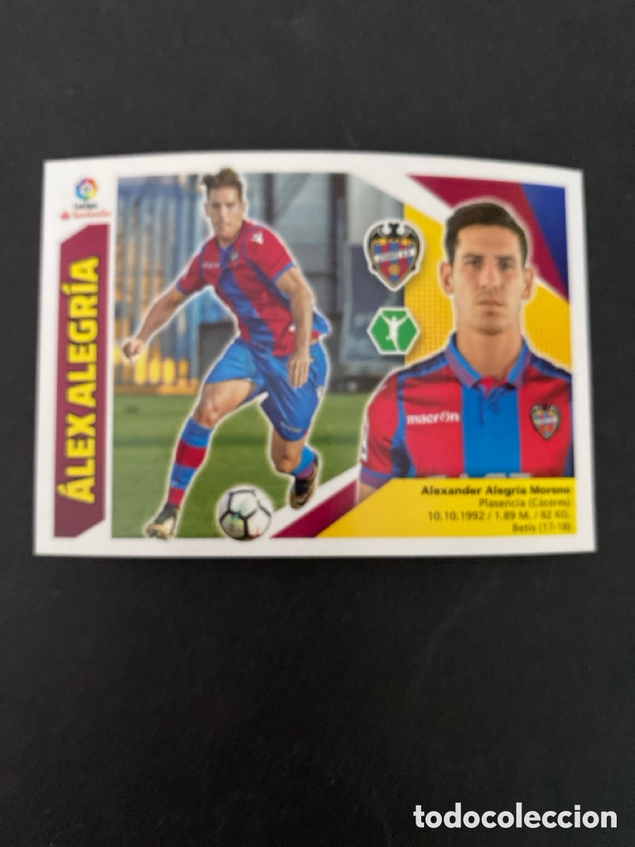 Cromos de f&uacute;tbol: Cromo liga 17/18 Levante UD N* 16