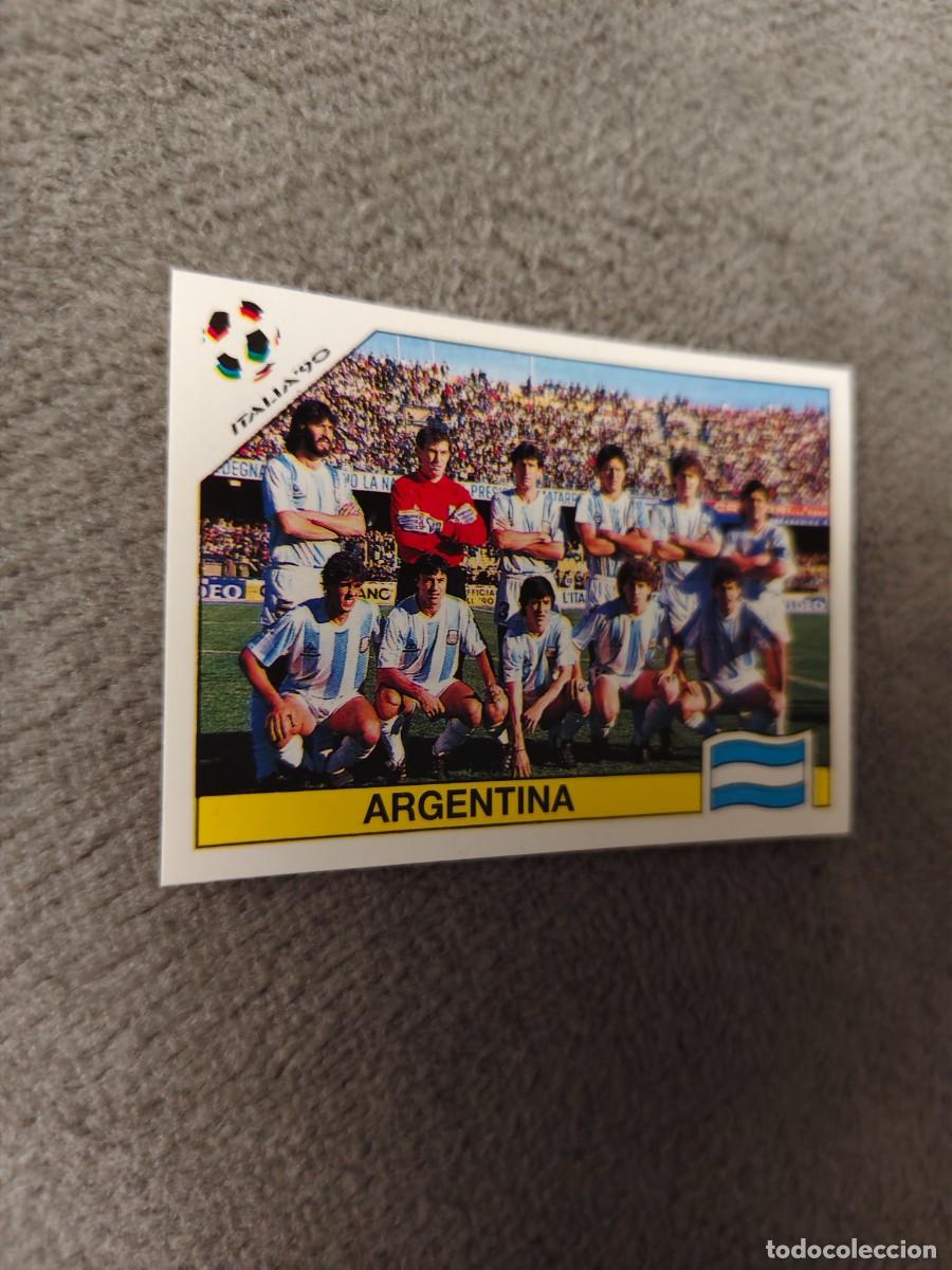 Football Stickers: 220 WORLD CUP STORY PANINI ARGENTINA TEAM - PLANTILLA MUNDIAL 1990 90 -- MUNDIAL SONRICS AAJ