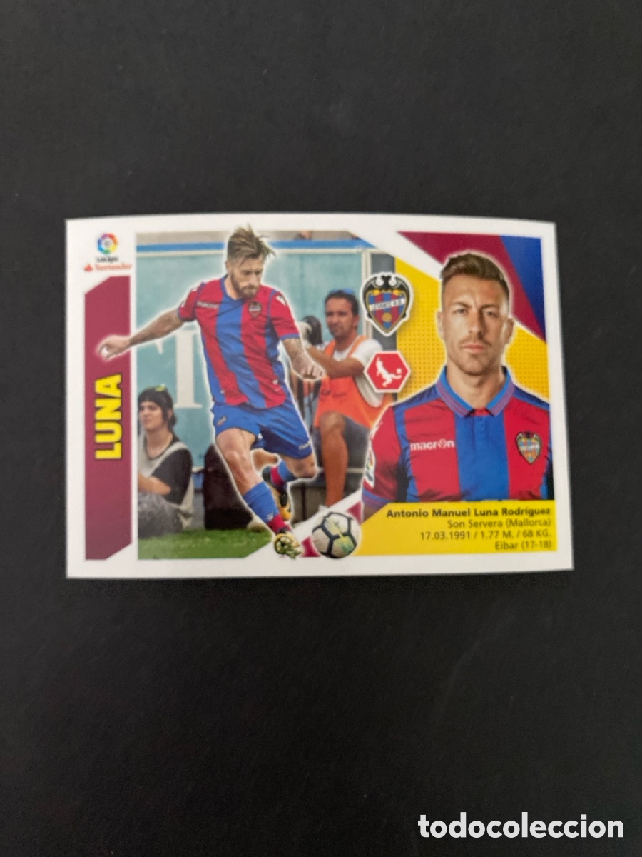 Football Stickers: Cromo liga 17/18 Levante UD N* 7B