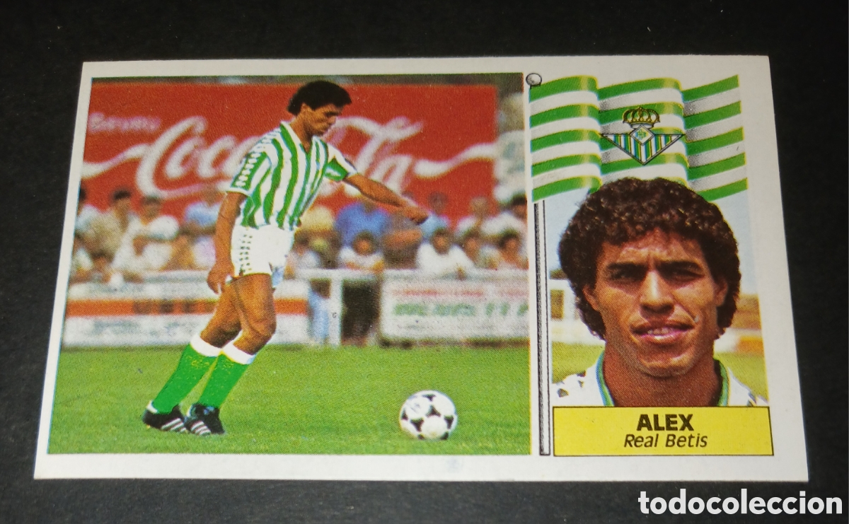 Football Stickers: Cromo Alex - Real Betis - Ediciones Este - Liga 1986/1987 (86-87) - Nunca pegado / Sin pegar