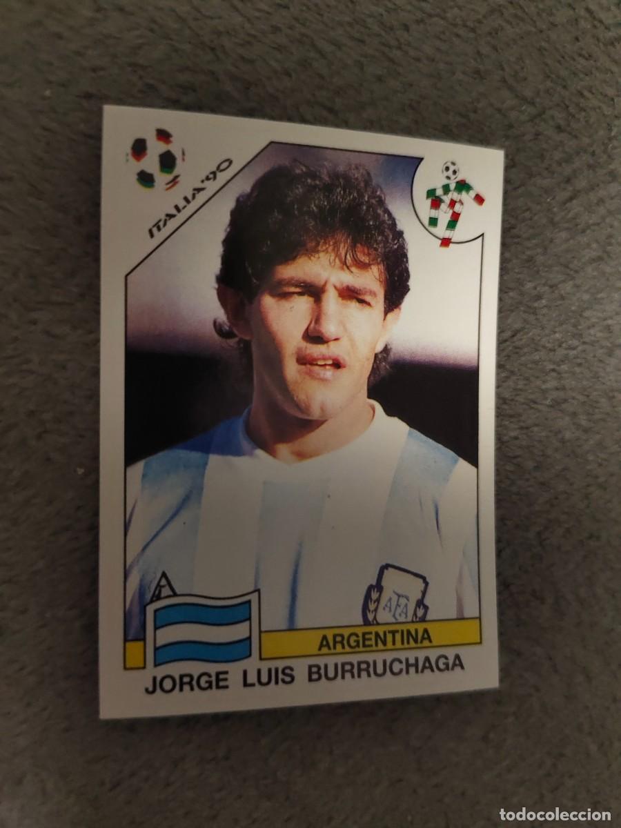 Football Stickers: 223 WORLD CUP STORY PANINI JORGE LUIS BURRUCHAGA (ARGENTINA) - MUNDIAL 1990 90 -- MUNDIAL SONRICS AA
