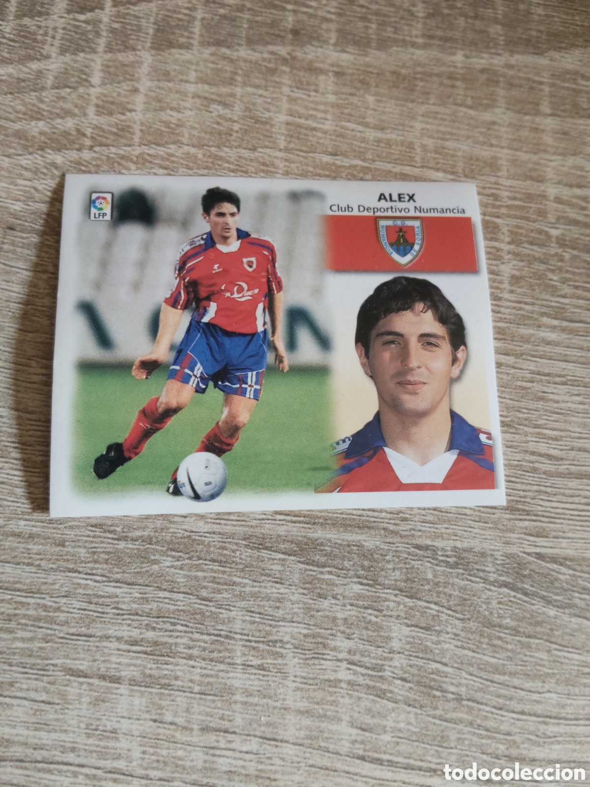 Football Stickers: Alex baja Numancia liga 1999 2000 99 00 ediciones este