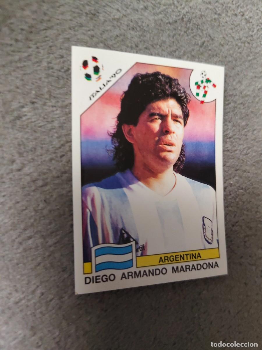 Cromos de f&uacute;tbol: 224 WORLD CUP STORY PANINI DIEGO ARMANDO MARADONA (ARGENTINA) - MUNDIAL 1990 90 -- MUNDIAL SONRICS A