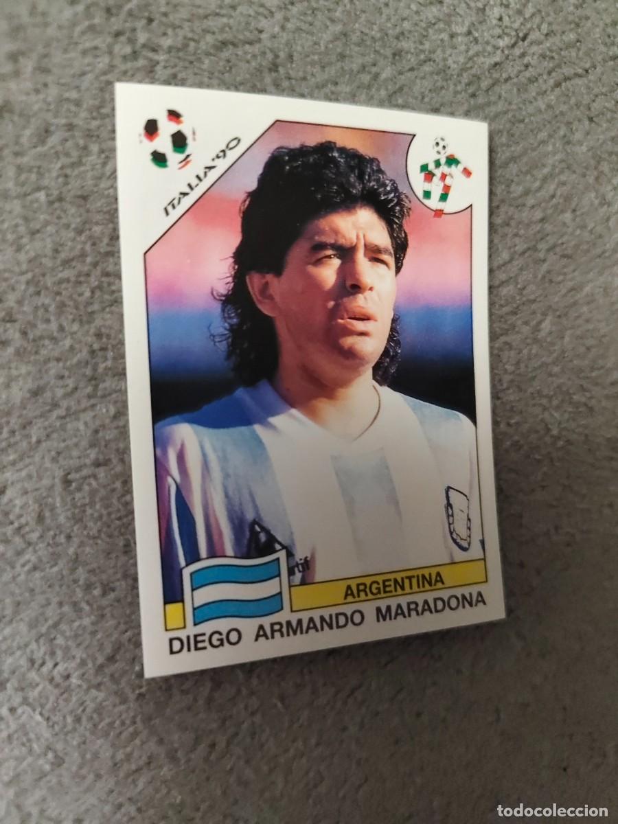 Cromos de f&uacute;tbol: 224 WORLD CUP STORY PANINI DIEGO ARMANDO MARADONA (ARGENTINA) - MUNDIAL 1990 90 -- MUNDIAL SONRICS A