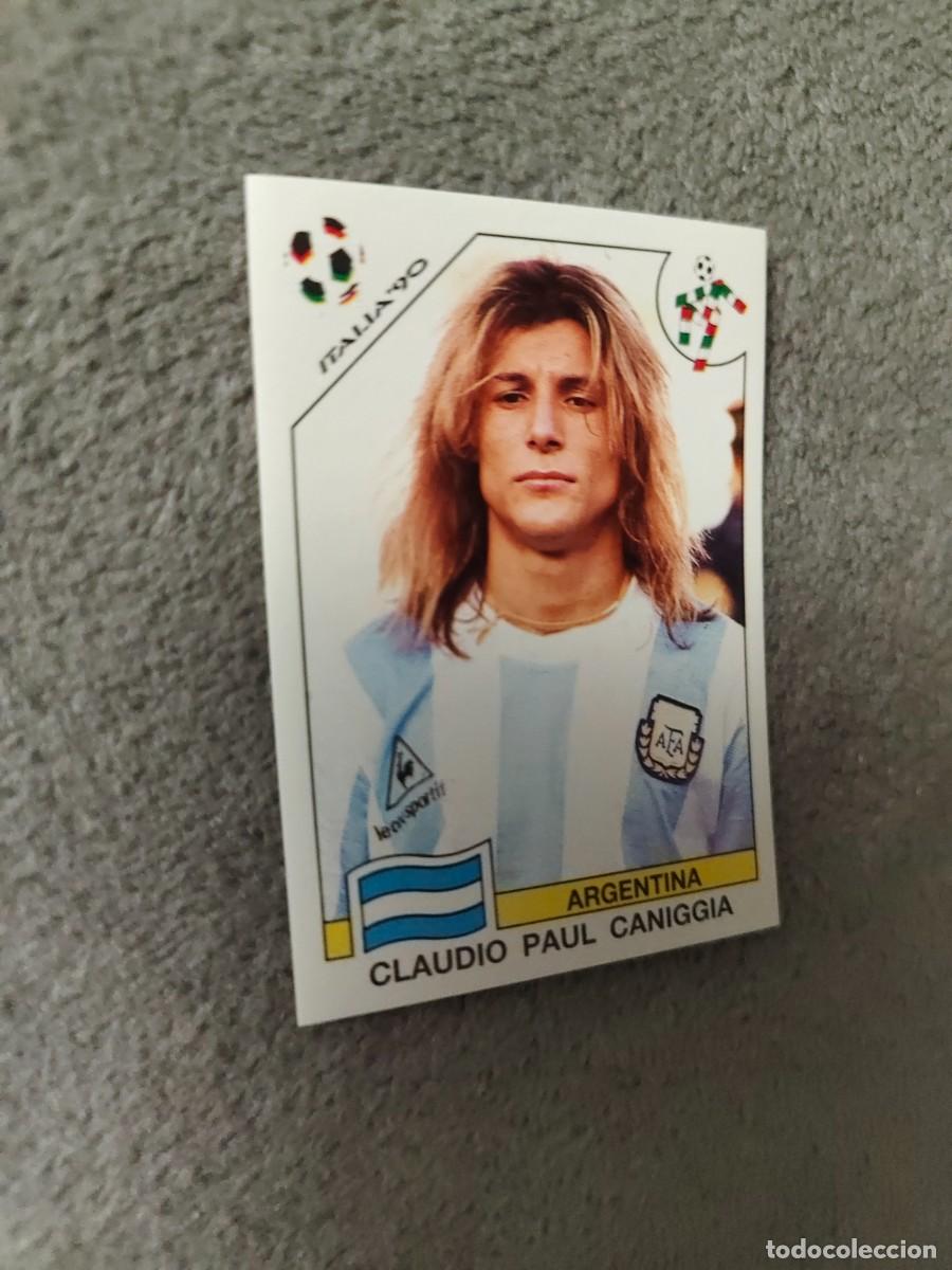 Cromos de f&uacute;tbol: 225 WORLD CUP STORY PANINI CLAUDIO PAUL CANIGGIA (ARGENTINA) - MUNDIAL 1990 90 -- MUNDIAL SONRICS AA