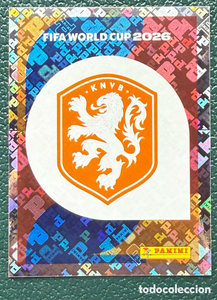 Cartes &agrave; collectionner de Football: NED 1 ESCUDO HOLANDA PAISES BAJOS CROMOS ALBUM FIFA WORLD CUP MUNDIAL 2026 PANINI