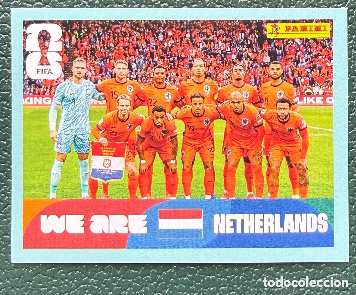 Cromos de f&uacute;tbol: NED 13 ALINEACION HOLANDA PAISES BAJOS CROMOS ALBUM FIFA WORLD CUP MUNDIAL 2026 PANINI