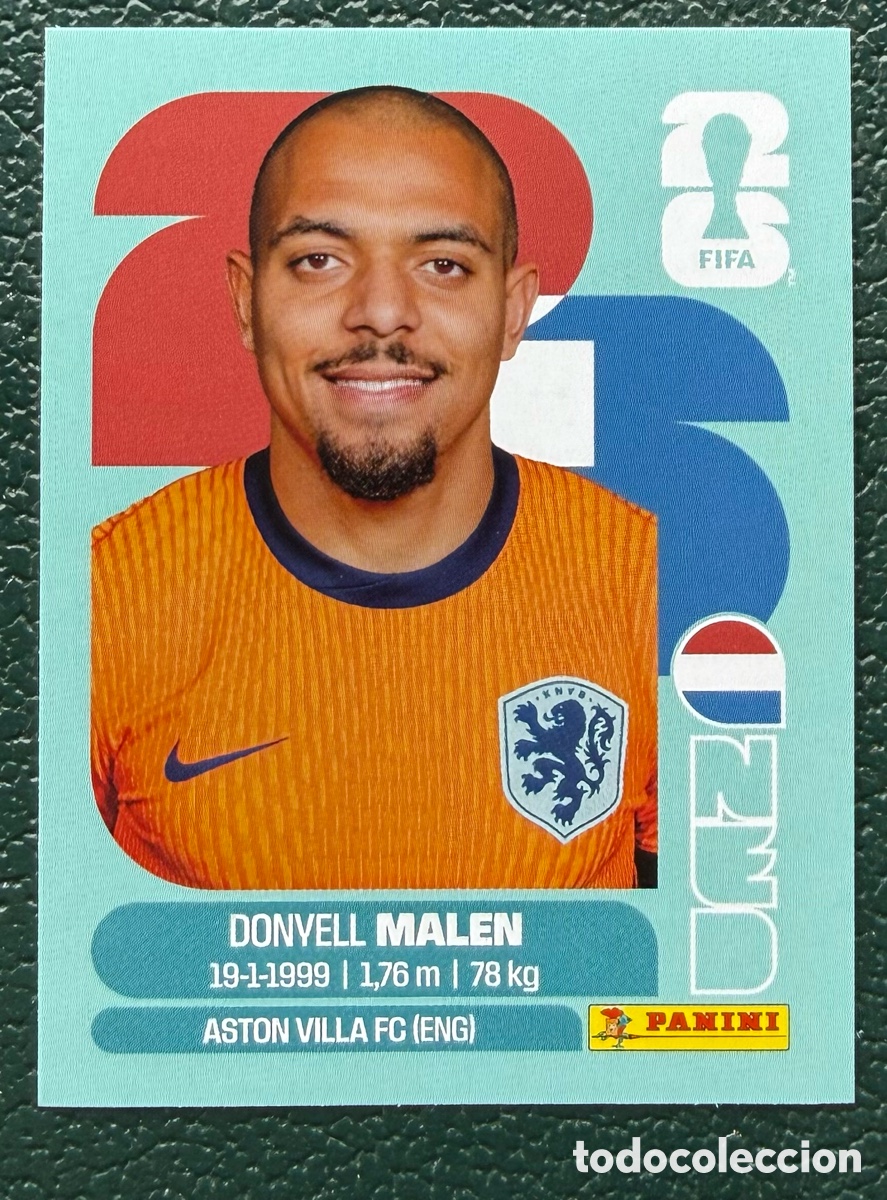 Cromos de f&uacute;tbol: NED 18 DONYELL MALEN HOLANDA PAISES BAJOS CROMOS ALBUM FIFA WORLD CUP MUNDIAL 2026 PANINI