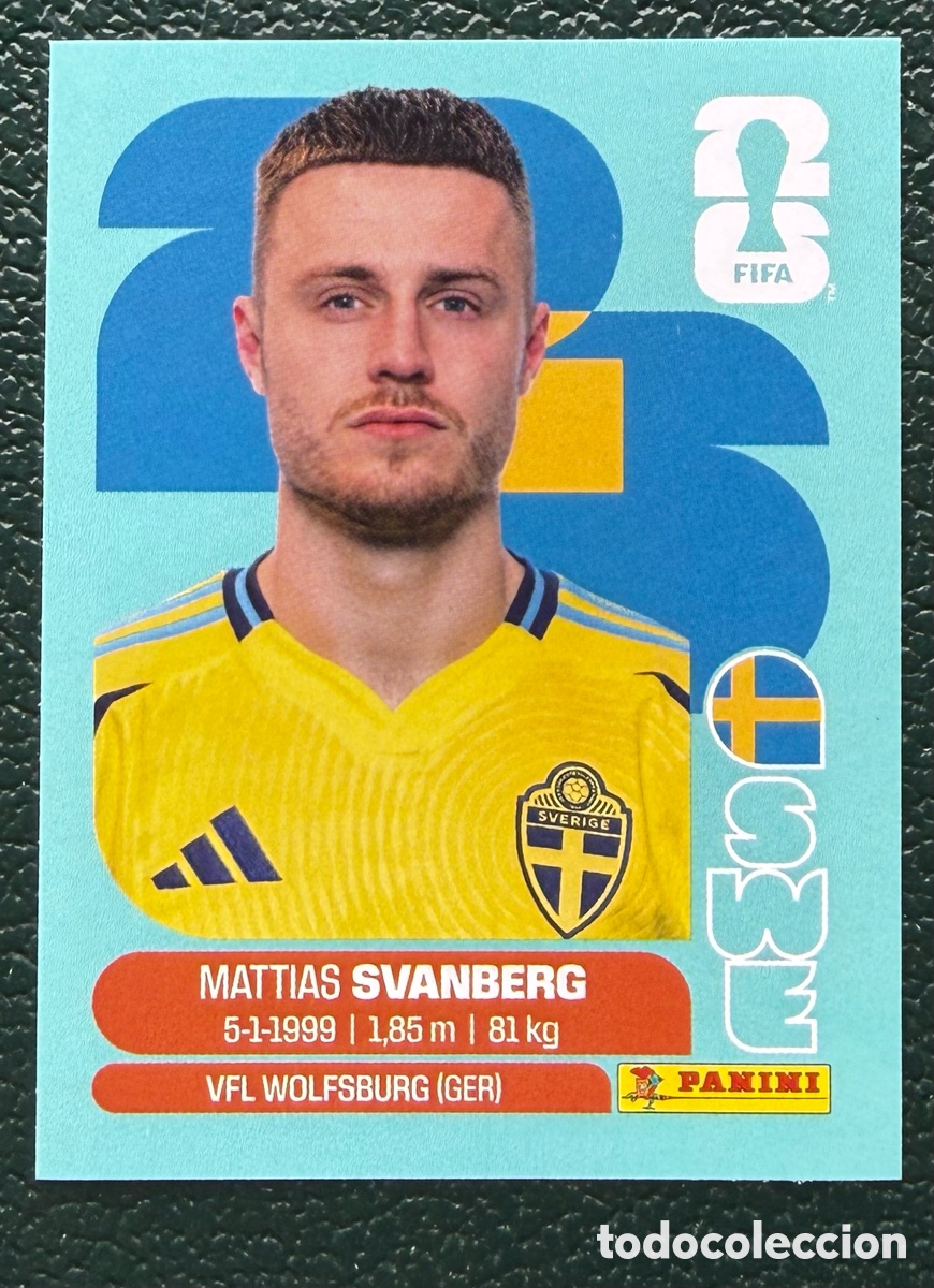 Figurine di Calcio: SWE 12 MATTIAS SVANBERG SUECIA CROMOS ALBUM FIFA WORLD CUP MUNDIAL 2026 PANINI