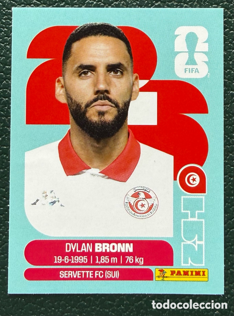 Figurine di Calcio: TUN 8 DYLAN BRONN TUNEZ CROMOS ALBUM FIFA WORLD CUP MUNDIAL 2026 PANINI