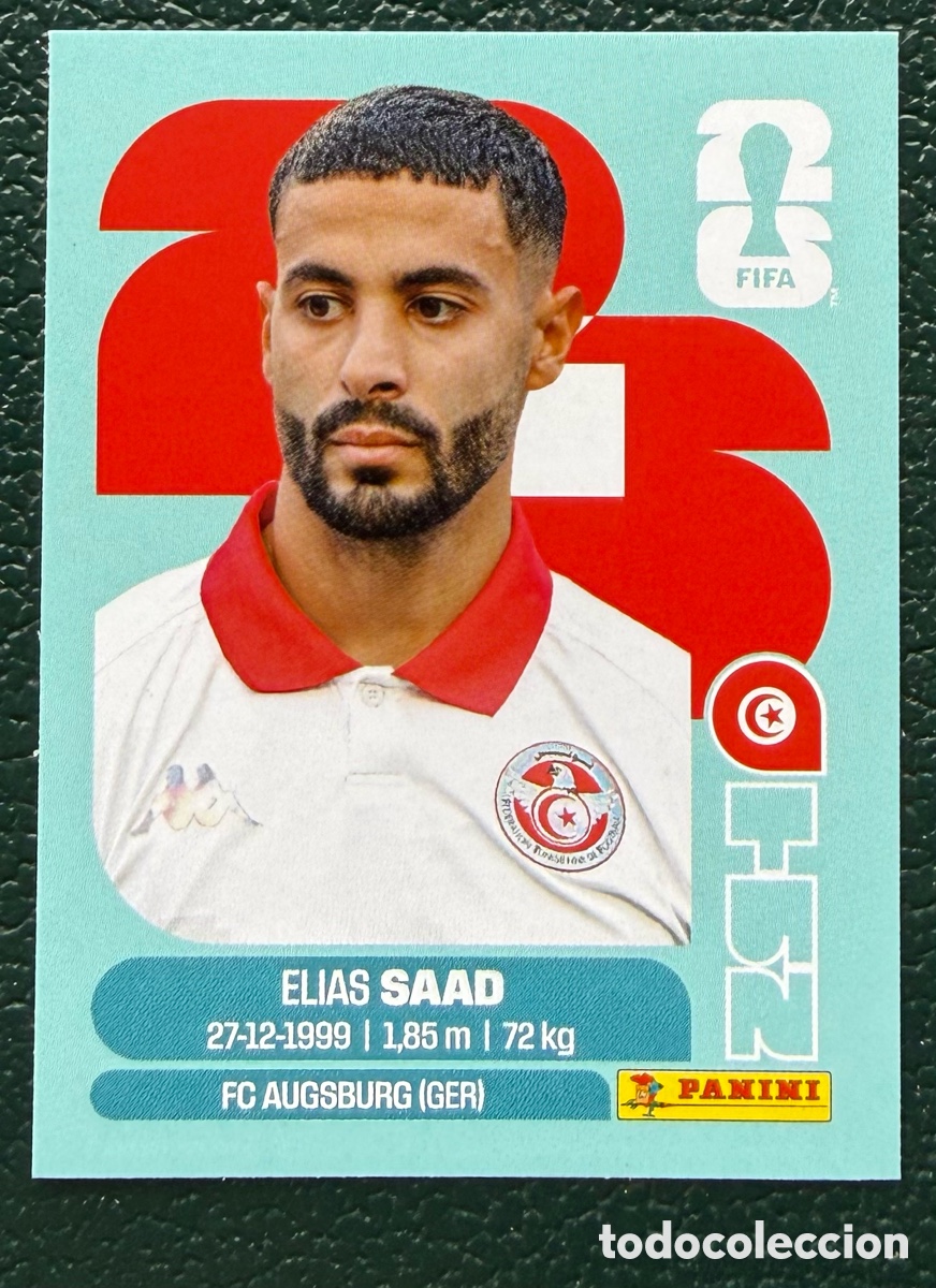 Cromos de f&uacute;tbol: TUN 16 ELIAS SAAD TUNEZ CROMOS ALBUM FIFA WORLD CUP MUNDIAL 2026 PANINI