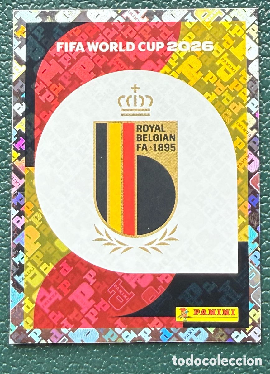 Cartes &agrave; collectionner de Football: BEL 1 ESCUDO BELGICA CROMOS ALBUM FIFA WORLD CUP MUNDIAL 2026 PANINI