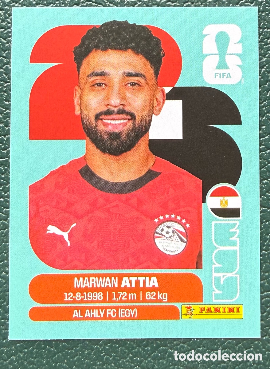 Cromos de Futebol: EGY 10 MARWAN ATTIA EGIPTO CROMOS ALBUM FIFA WORLD CUP MUNDIAL 2026 PANINI