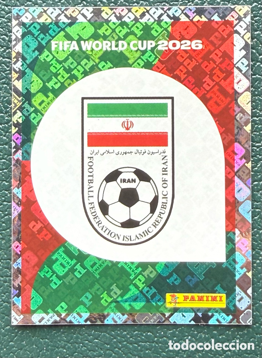 Cartes &agrave; collectionner de Football: IRN 1 ESCUDO IRAN CROMOS ALBUM FIFA WORLD CUP MUNDIAL 2026 PANINI