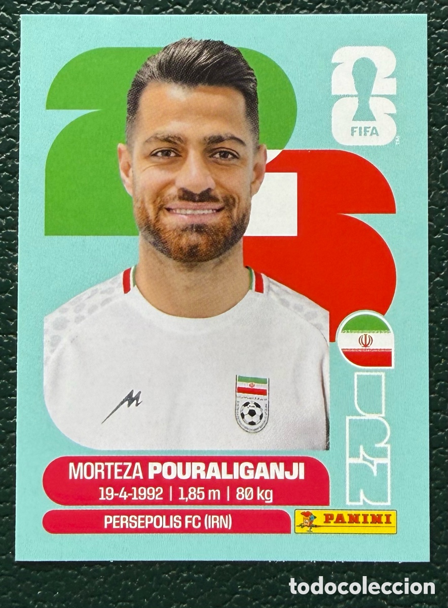 Cartes &agrave; collectionner de Football: IRN 3 MORTEZA POURALIGANJI IRAN CROMOS ALBUM FIFA WORLD CUP MUNDIAL 2026 PANINI