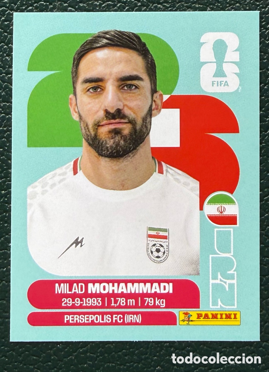 Cartes &agrave; collectionner de Football: IRN 5 MILAD MOHAMMADI IRAN CROMOS ALBUM FIFA WORLD CUP MUNDIAL 2026 PANINI