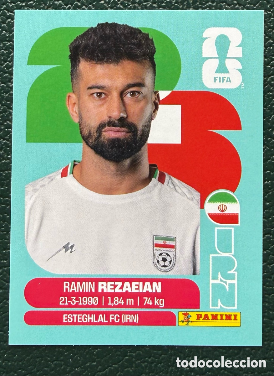 Cartes &agrave; collectionner de Football: IRN 7 RAMIN REZAEIAN IRAN CROMOS ALBUM FIFA WORLD CUP MUNDIAL 2026 PANINI