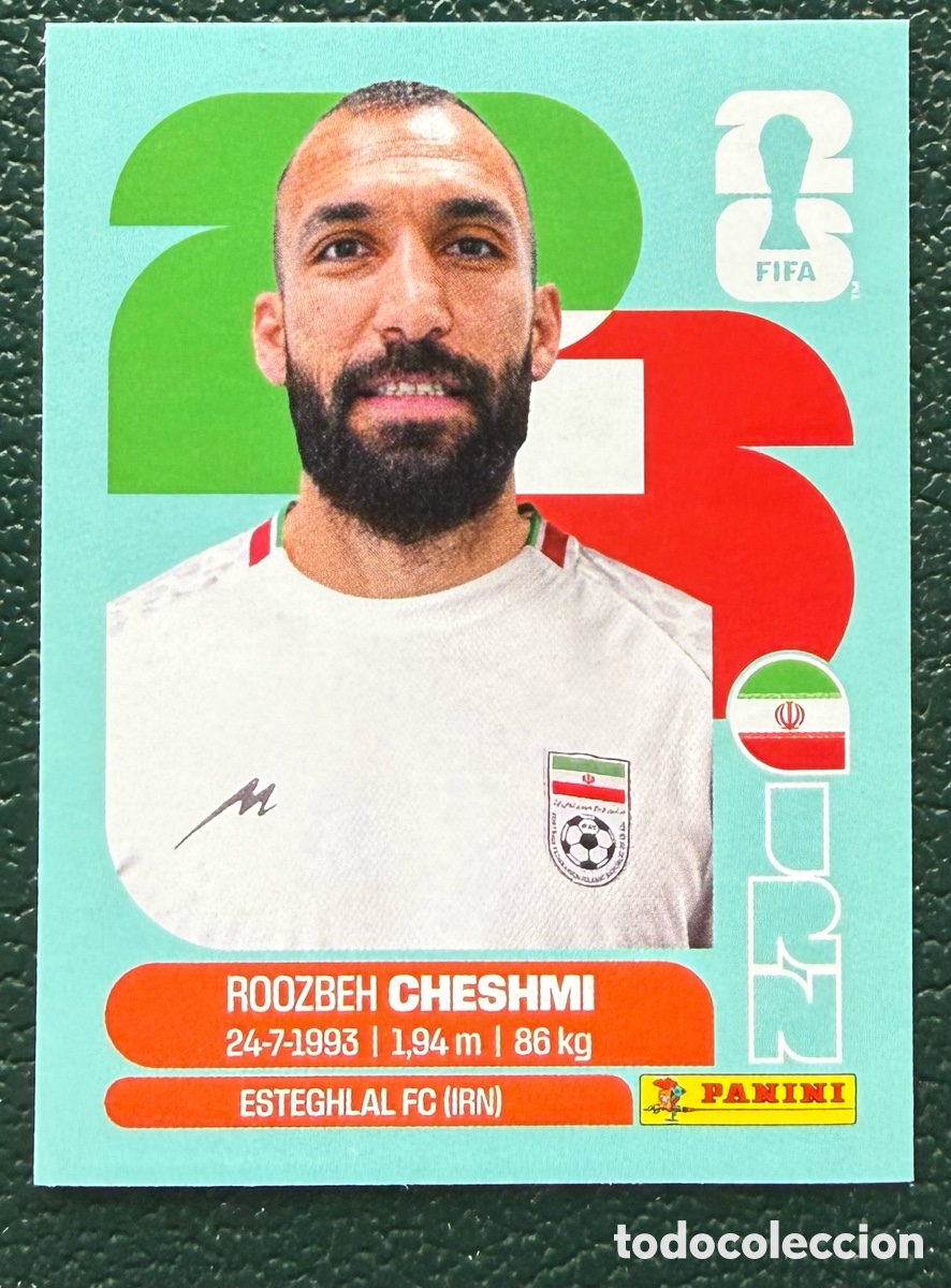 Cromos de Futebol: IRN 15 ROOZBEH CHESHMI IRAN CROMOS ALBUM FIFA WORLD CUP MUNDIAL 2026 PANINI
