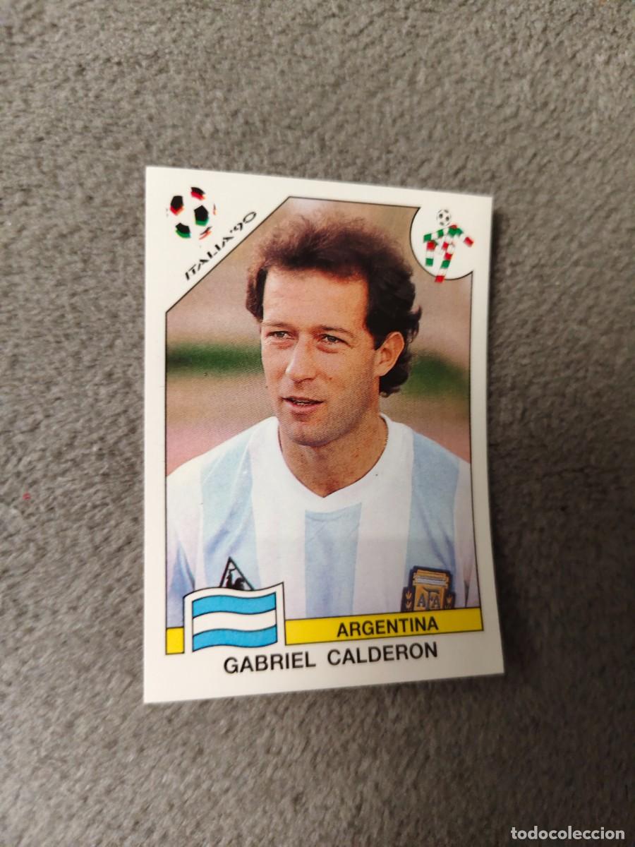 Cromos de f&uacute;tbol: 228 WORLD CUP STORY PANINI GABRIEL CALDERON (ARGENTINA) - MUNDIAL 1990 90 -- MUNDIAL SONRICS AAJ