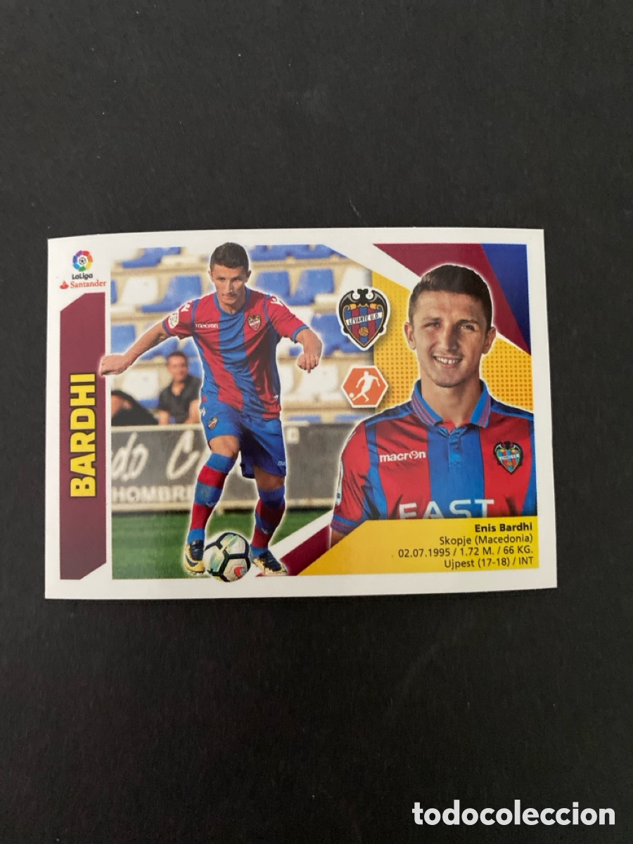 Cromos de f&uacute;tbol: Cromo liga 17/18 Levante UD N* 13