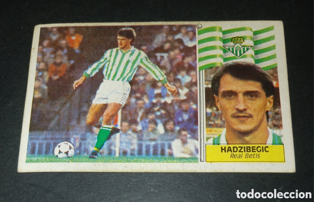 Cromos de f&uacute;tbol: Cromo Hadzibegic - Real Betis - Ediciones Este - Liga 1986/1987 (86-87) - Nunca pegado / Sin pegar